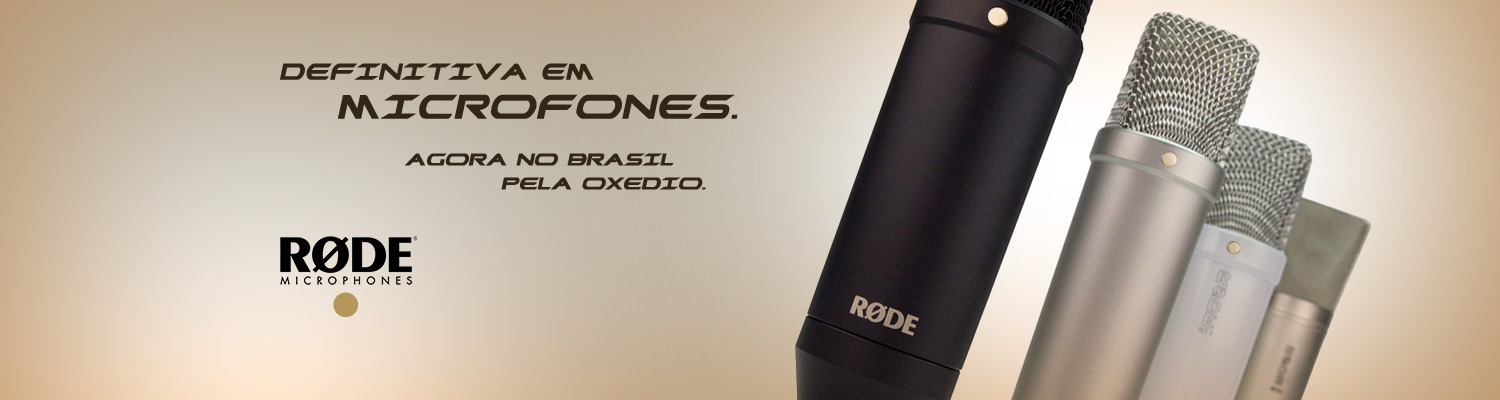 Definitiva em microfones agora no Brasil pela Oxedio